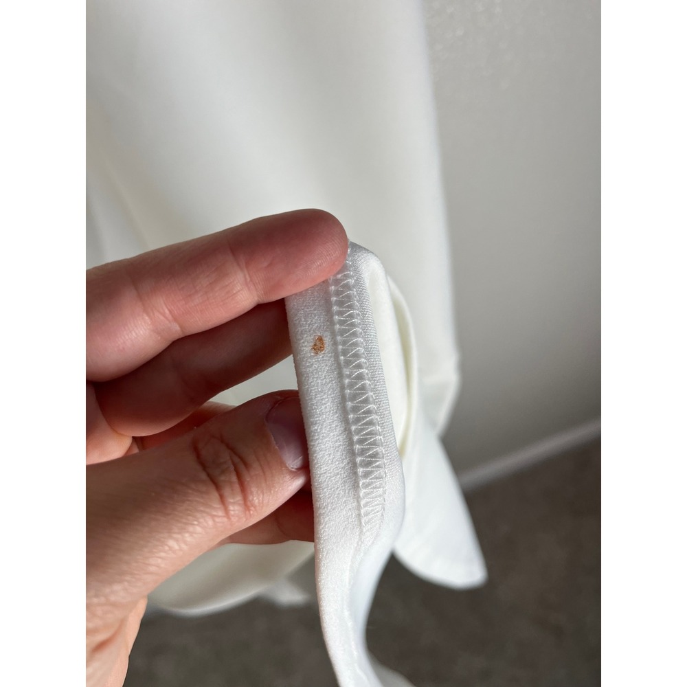 Lulus Moment Maker White Square Neck Trumpet Midi Dress Sleeveless Small White - Picture 9 of 13